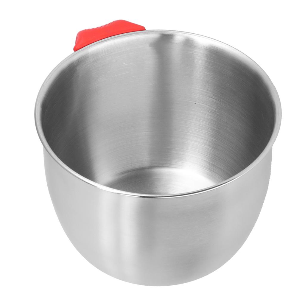 Stainless Steel Mixing Bowl with Handle Non Slip Deepen Splashproof Egg Whisking Bowl for Salad Serving