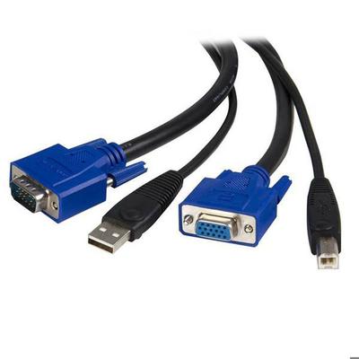 KVM-Kabel - StarTech - 1.80m - USB 2 in 1 - HD-15 (VGA) - Tastatur-/Maus-/Videokabel