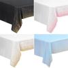 Tablecloth PEVA Dotted Disposable Table Cover Runner Design Party Waterproof Oilproof Tablecloths for Rectangle Tables