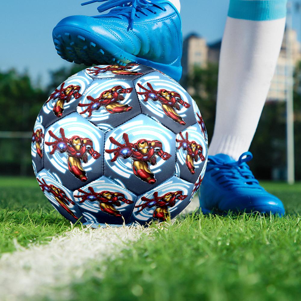Iron Man Theme Size 5 Soccer Ball, Suitable for Both Indoor and Outdoor Matches, a Gift Suitable for Everyone.