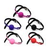 Adult Slave Harness Silicone Ball Open Mouth Gag BDSM Bondage Fetish Mouth Restraint Sex Toy for Woman Exotic