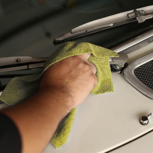 Dulton Microfiber Cloth, Gray, 230 x 280mm, Pack of 20, FOR CAR LIFE, Cleaning Supplies, Car Cloth, Height 65mm, Width 280mm, Depth 115mm, V21-0367GY