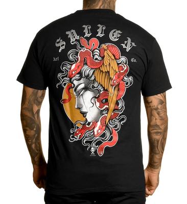 Sullen Clothing Turn to Stone Standard 100% Baumwolle T-Shirt Herren T-Shirts Oberteil - Klassische Tattoo Bekleidung