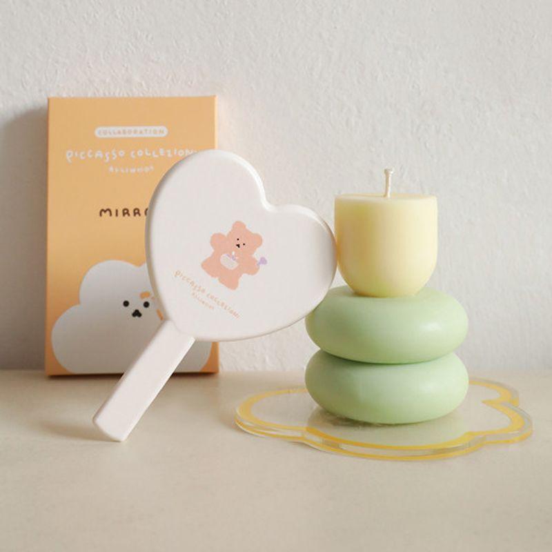 PICCASSO COLLEZIONI [Picasso Collezioni x Chani Bear] Heart Hand Mirror heart mirror