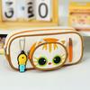 Cute Pencil Case Cartoon Cat Pencil Pouch Large Capacity Stationery Organizer for Middle School And Elementary School