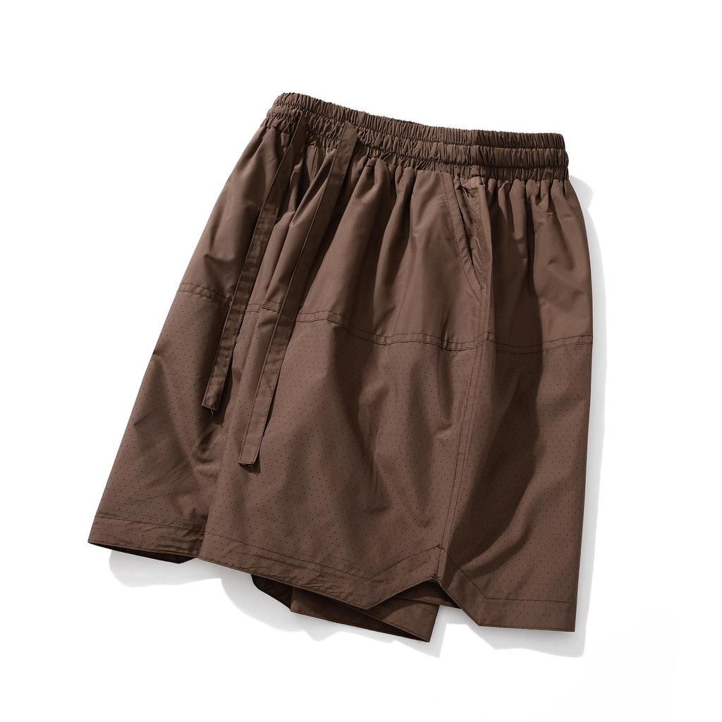 Pánské prodyšné rychleschnoucí šortky – Šortky s elastickým pasem a stahovací šňůrkou, s kapsami, pro letní sporty a streetwear