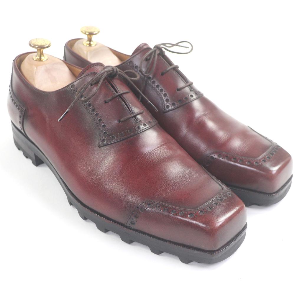 Great Berluti Dress Shoes Olga Ultima Patina Square Toe 8.5 Used