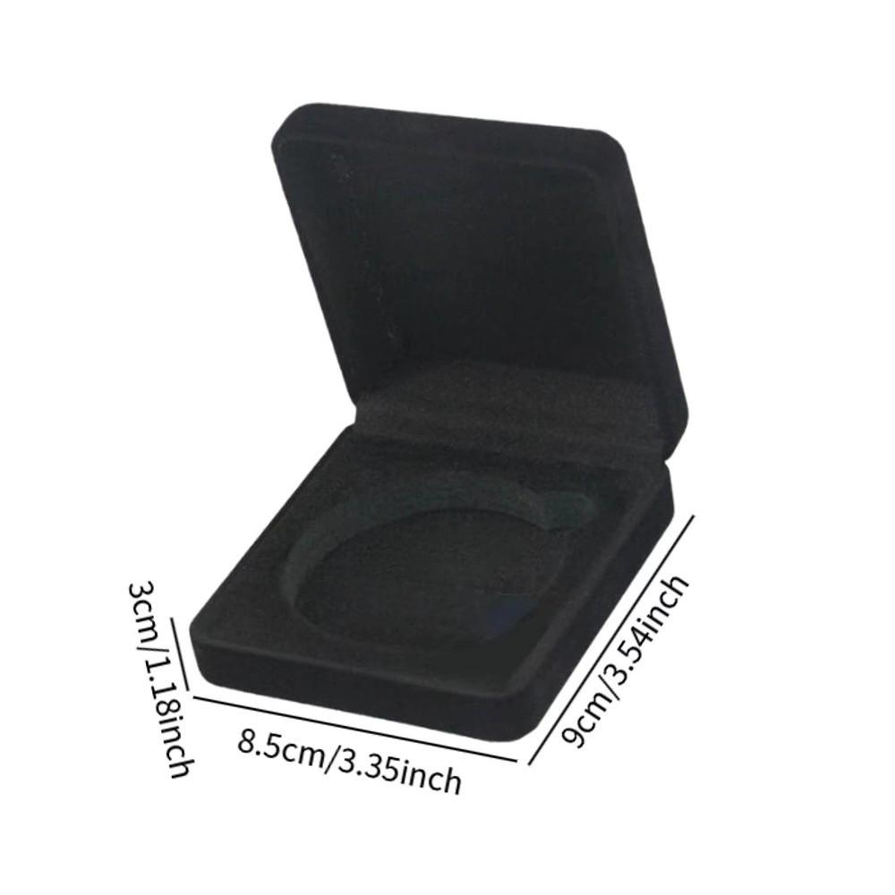 Samt Münzpräsentationsbox Abzeichen-Display Münzhalter-Etui Für Souvenir-Sammlung