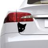 Fuuny Motorrad-Autoaufkleber, Katze, die späht, Katzenaufkleber, Aufkleber, schwarz/weiß, Auto-Styling, Vinyl-Aufkleber, Dekoration, Auto, Autozubehör