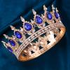 Tiaras y Coronas de Cristal Barroco Diadema con Pedrería Corona de Baile Diadema Corona Accesorios para el Cabello de Novia Boda Joyería Corona Tiara Regalo