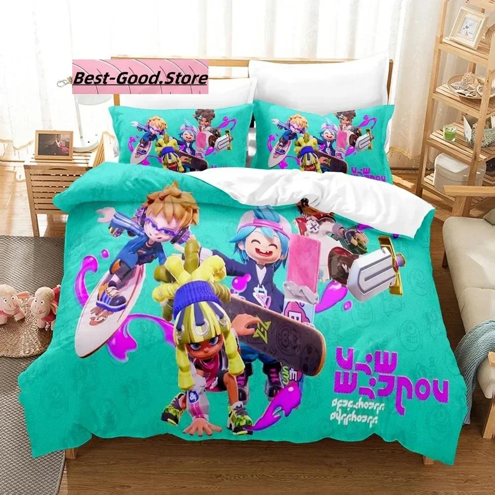 Game Ninjala Beding Set Single Twin Ful Quen King-Sized Dimensionsd Dimensions Bed Linen Set Aldult Kid Bedrom Duvetcover Sets 3D Print Young
