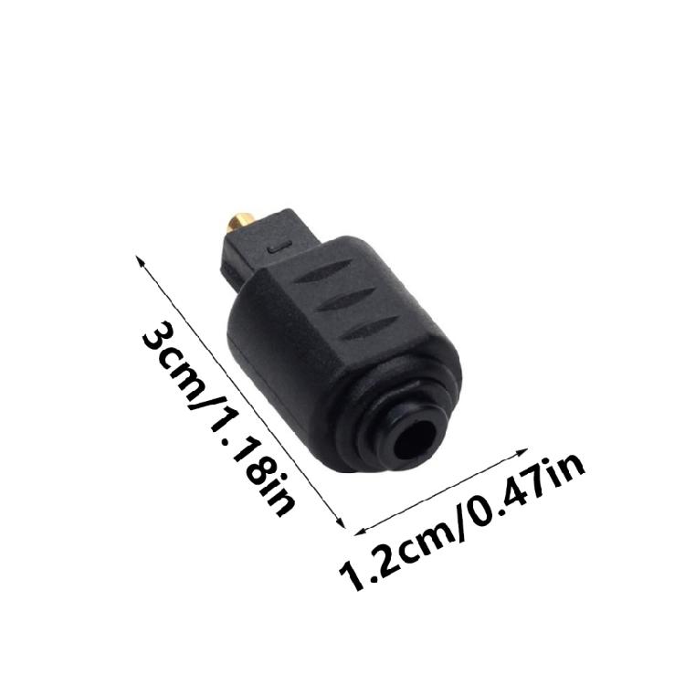 Durability 3.5mm Female Mini Plugs To Toslink Male Audios Adapter for Home Travel Use TosLink Plugs To Optical Plugs