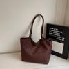 Retro large-capacity bag women's 2025 new autumn casual commuting shoulder bag simple foreign-style texture tote bag