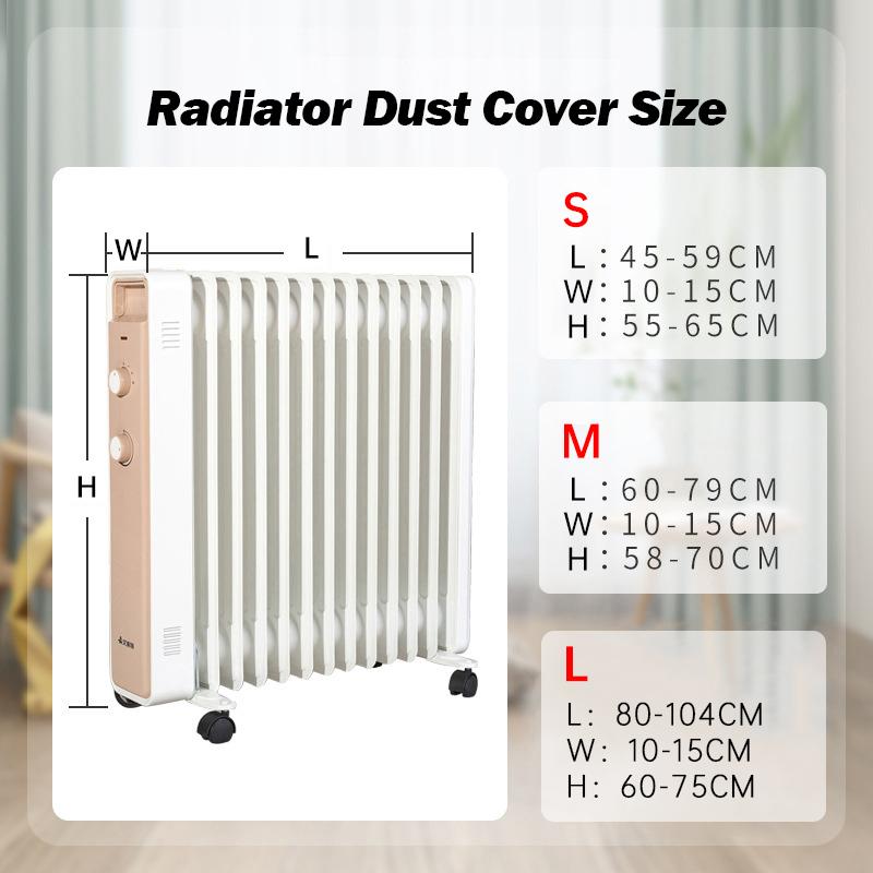Radiator Dust Cover Cartoon Print Household Oil Tin Dust Cover Heater Dust Cover Electric Heating Dust Cover Home Storage Clean