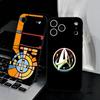 S-Star T-Trek Phone Case For IPhone 17 Air 16 E Pro Max 15 14 13 Mini 12 Pro 11 Max Plus Black Soft Shell