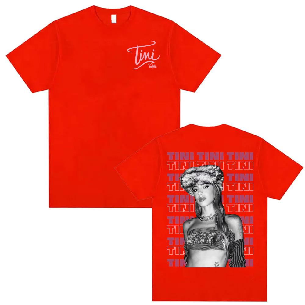 Singer Tini Stoessel Aesthetic Graphic Tshirt Men Womens Fashion Vintage Short Sleeve Tshirts High Street Cotton T Shirt