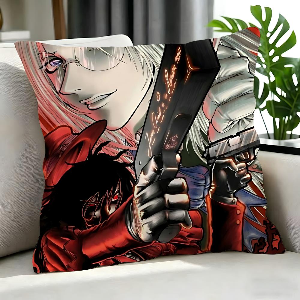 anime Hellsing Cushion Cover Cushion Cover Set Pcs x x x Pillowcase Decorative Sofa Home Decor