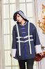 Clearstone Fangled Cosplay Halloween Jiangshi Hemd, Unisex, Blau