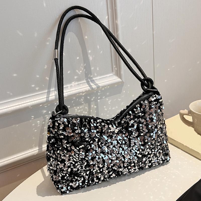 

Popular trendy women s Korean-style handbag with sequins - versatile single-shoulder small bag
