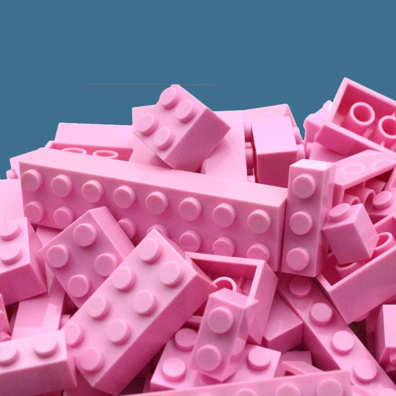 104Pcs Mixed Thick Figure Building Blocks 12 Size 16 Colors MOC Bricks Creative Toys for Children 6-12y