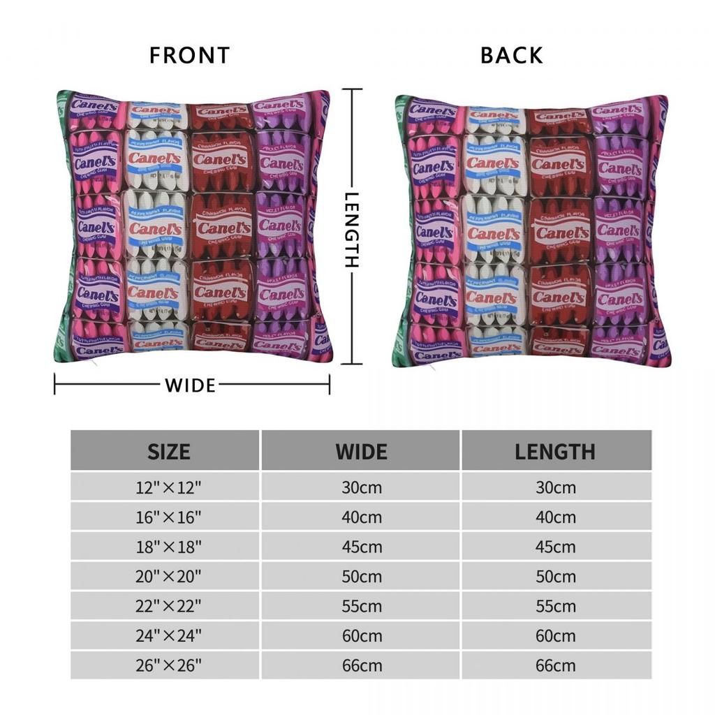 Canel'S Chicle Pillowcase Polyester Linen Velvet Printed Zip Decorative Room Cushion Case