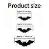 3D PET Glowing Bat LED Wall Stickers 12/24 PCS No Damage to Wall Decals for Halloween Family Gathering Party Decor