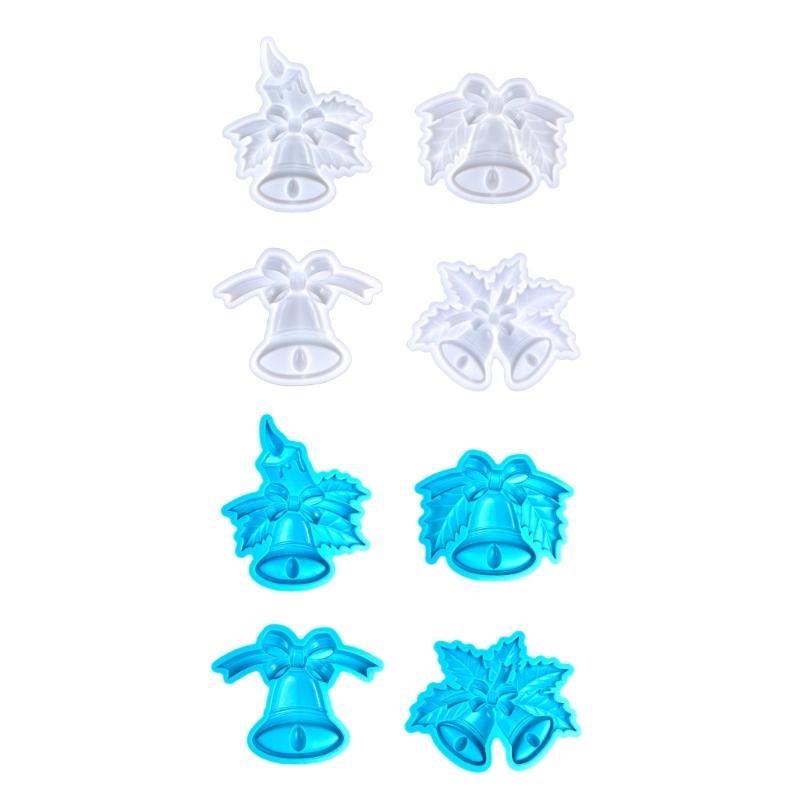 Reusable Epoxy Resin Mold for Indoor Outdoor Decors Christmas Bell Pendant Silicone Mold DIY Home Decor Ornament Molds