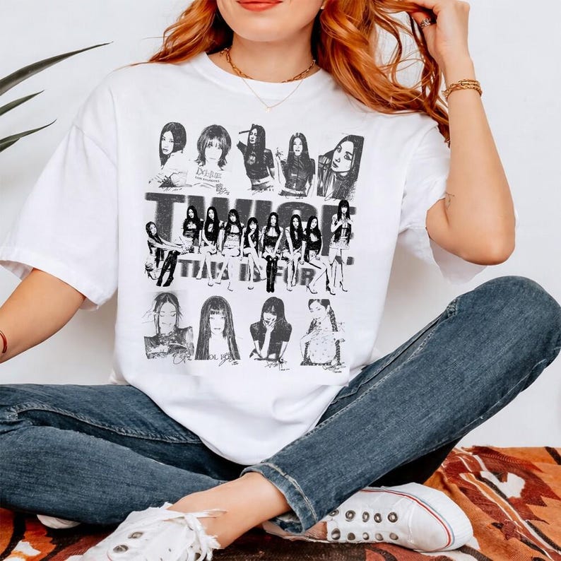

2026 Summer Fashion Trendy Tee Men Women Vintage Top Vintage Twice This Is for Tour Shirt, World Tour Twice Retro 90s Shirt, Gifts for Fan XXXL чорний
