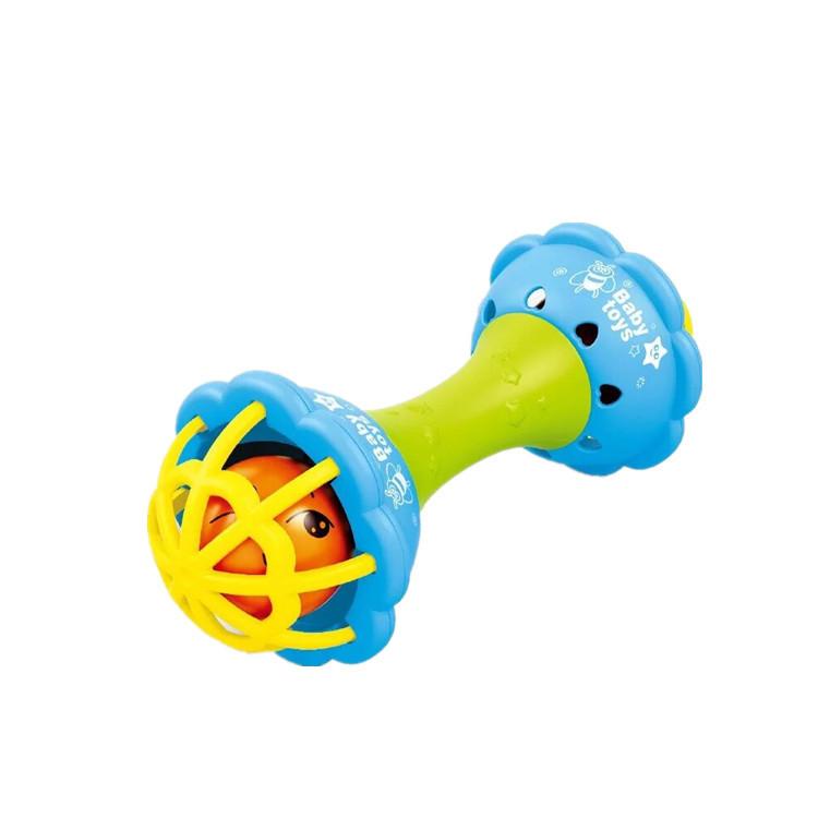 Baby Clutch Ball Rattle Fitness Soft Glue Hand Rattle, Fish Skewer Toothpaste Infant 0-1 Years Old Educational Toy