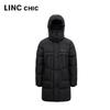 Jinyujie Women's Mid-Length Loose Fit Duck Down Jacket
