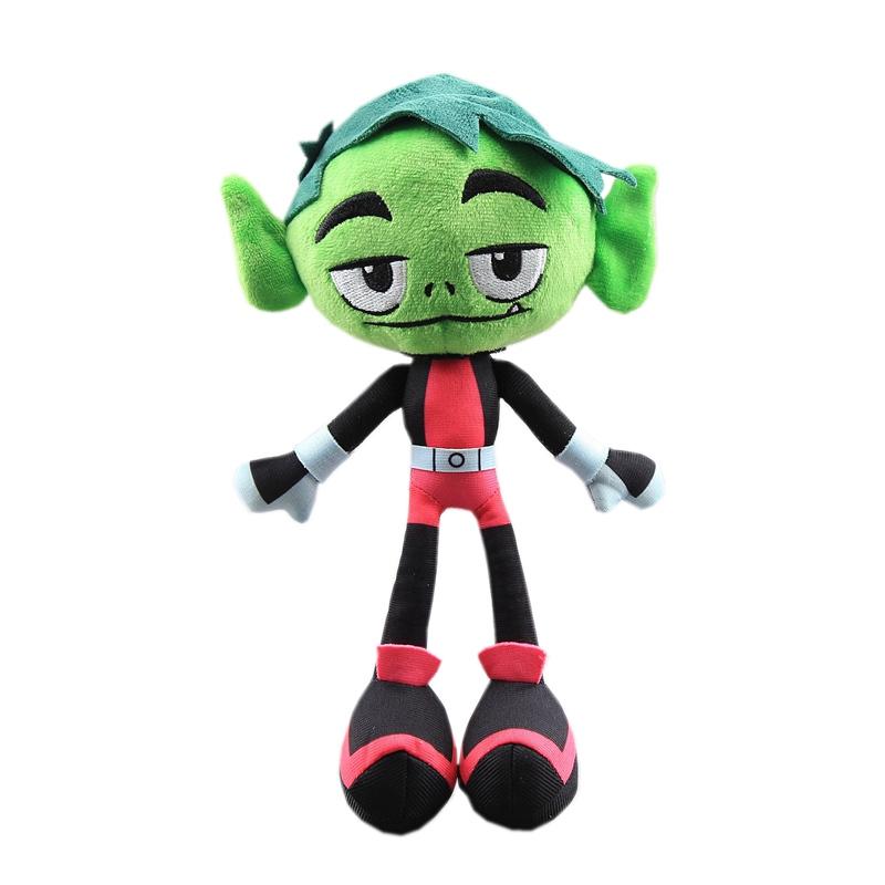 

24-30 см аниме подросток Beast Boy плюшевые игрушки кукла Peluche милый зеленый мальчик Робин мягкая игрушка ребенок дети рождественский подарок на день рождения