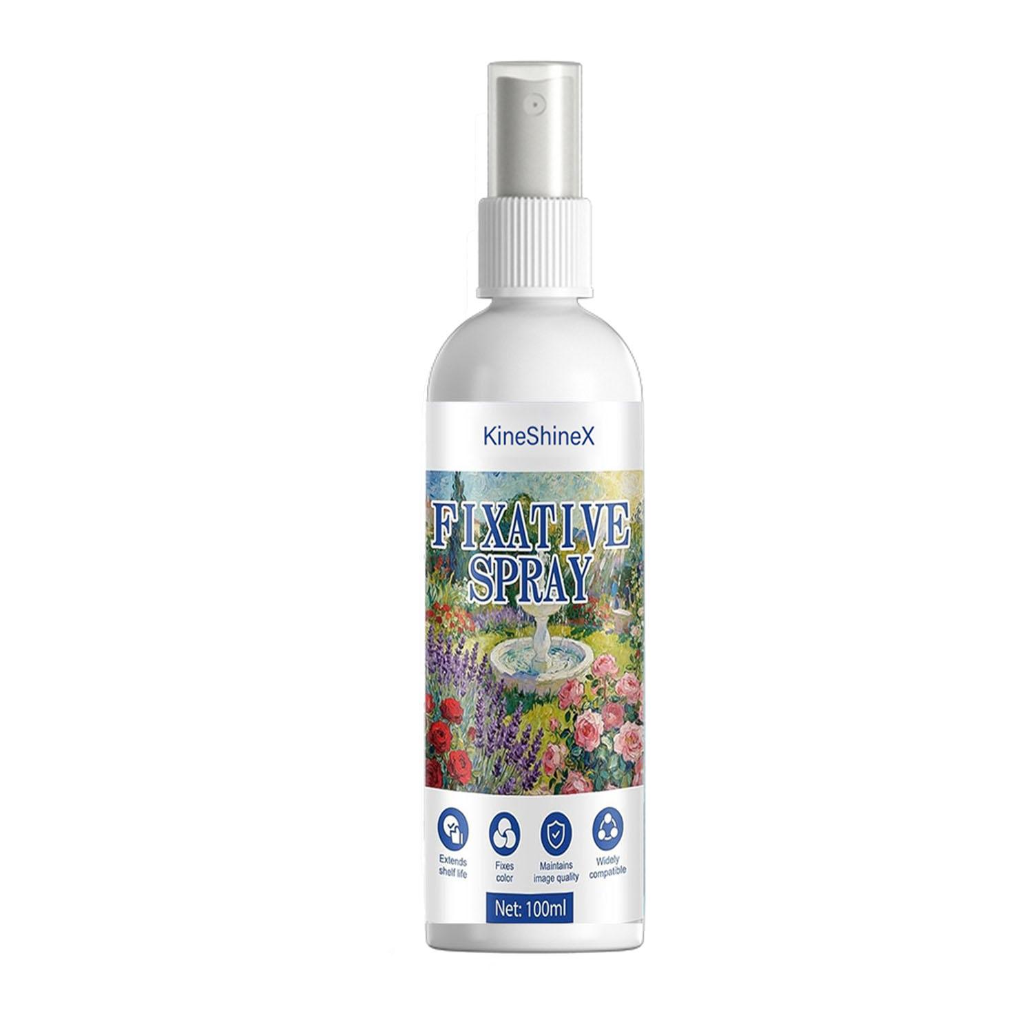 Fixative Spray, Workable Fixative Spray for Art, Long-Lasting Protect Paintings Fixes Color Even Coverage Applicable for Pastels