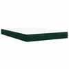Box Spring Bed with Mattress Dark Green 160 x 200 cm Velvet