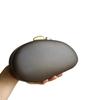 New matte special-shaped goose egg shell acrylic bag, fashionable and simple dinner clutch