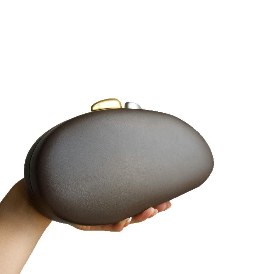New matte special-shaped goose egg shell acrylic bag, fashionable and simple dinner clutch