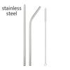6mm 304 Stainless Steel Straw Metal Reusable Straws Straight Bent Drinking Straw With Case Cleaning Brush Set Party Bar Accessory