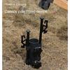 Good-2PCS Holder With Nut Canopy Rod Holder Tent Camping Accessories Adjustable Fixing Tube