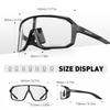 Nowe fotochromowe okulary rowerowe Motocyklowe Jazda na rowerze Sport na świeżym powietrzu Okulary przeciwsłoneczne rowerowe Męskie Damskie Gogle UV400 2-pak