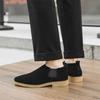 Fashion Luxury Men's Shoes High Quality Suede Casual Shoes Oxford Office Shoes Chelsea Short Boots for Men Slip-On Business Dress Boots