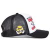 Unisex Star WORLD Angry Expression Embroidery Adjustable Mesh Baseball Hat Breathable Sunscreen Caps Spring Summer Outdoor Sport Travel for Women Men