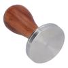 58mm Płaska Podstawa Tamper do Kawy Ręczny Ze Stali Nierdzewnej Młotek do Ubijania Proszku Kawowego z Drewnianą Rączką