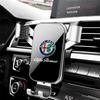 Car Air Vent Clip Mount Gravity Phone Holder Smartphone GPS Bracket For Alfa Romeo Giulia Stelvio Giulietta 159 147 Accessories