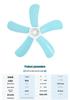 Compact Silent Ceiling Fan for Dorms and Bedrooms