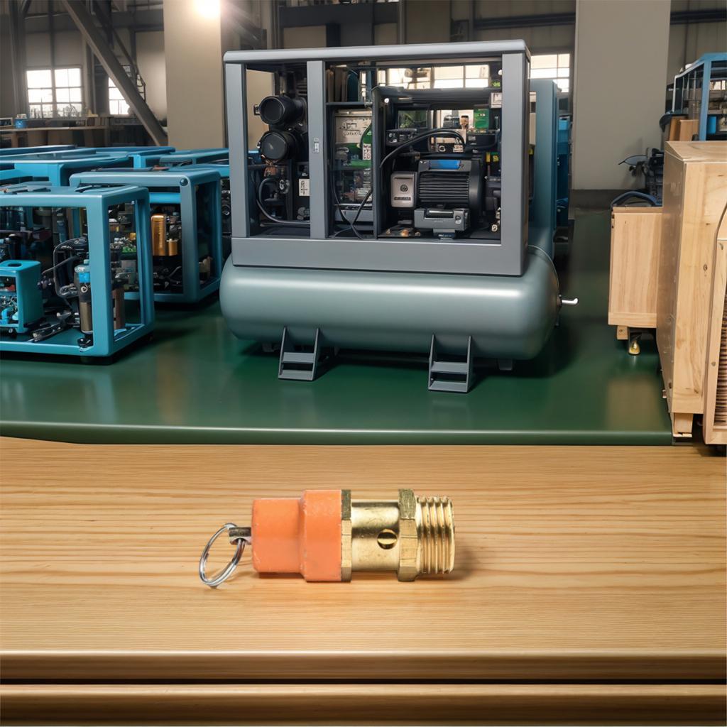 Safety Relief Valve High Quality Brass Air Compressor Safety Relief Valve for Pressure Release Regulation 1/4'' 3/8'' 1/2