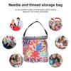 Bolsa de Tote Redonda Vacía para Almacenamiento de Tejido de Punto Estuche para Bolso de Ganchillo y Tejido Para Transportar Accesorios de Ganchillo