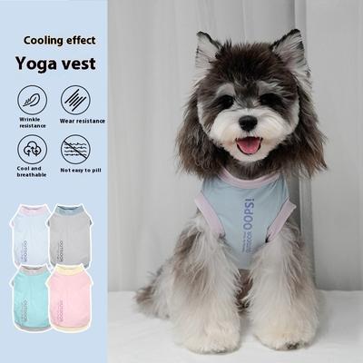 Cooling Breathable Two-Tone Dog Summer Coat Jacket for Bichon Schnauzer Puppy Small Dogs And Cats Wholesale Pet Clothing