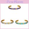 Modern Stainless Steel Eyeshaped Bangle For Women With Geometric Design For Fashion Accessory