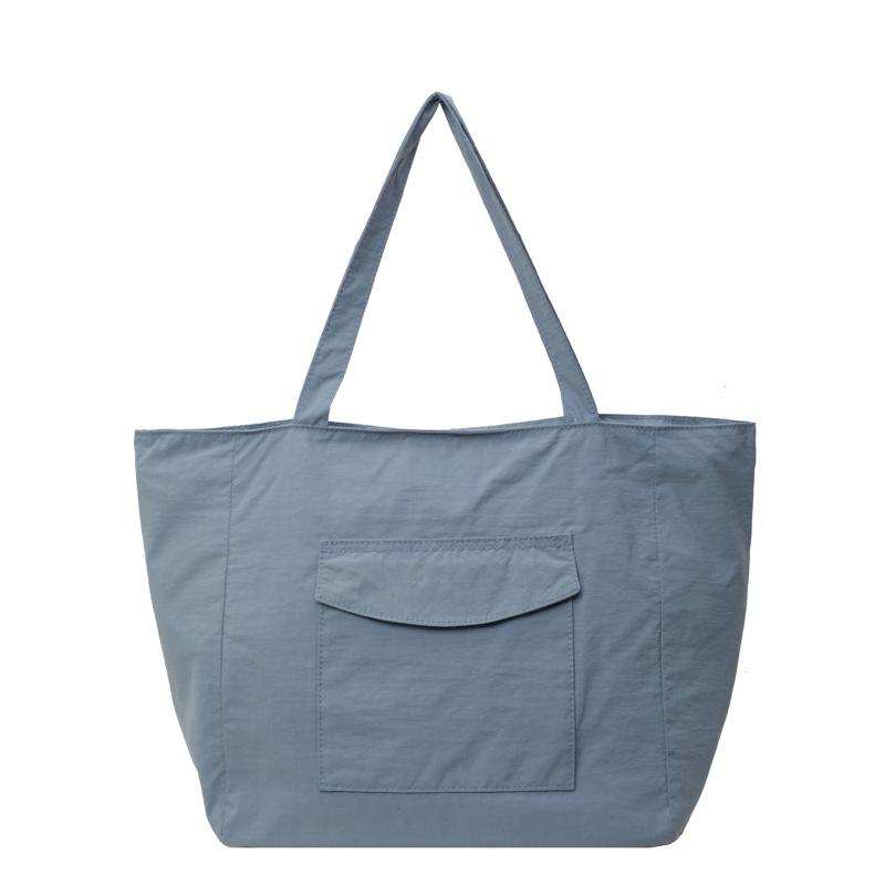 Casual big bag women 2025 new simple canvas bag fashionable portable shoulder bag large capacity commuter tote bag