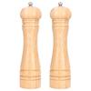 2pcs Wood Salt and Pepper Grinder   Coarseness Wooden Pepper Shaker for Kitchen Seasoning
