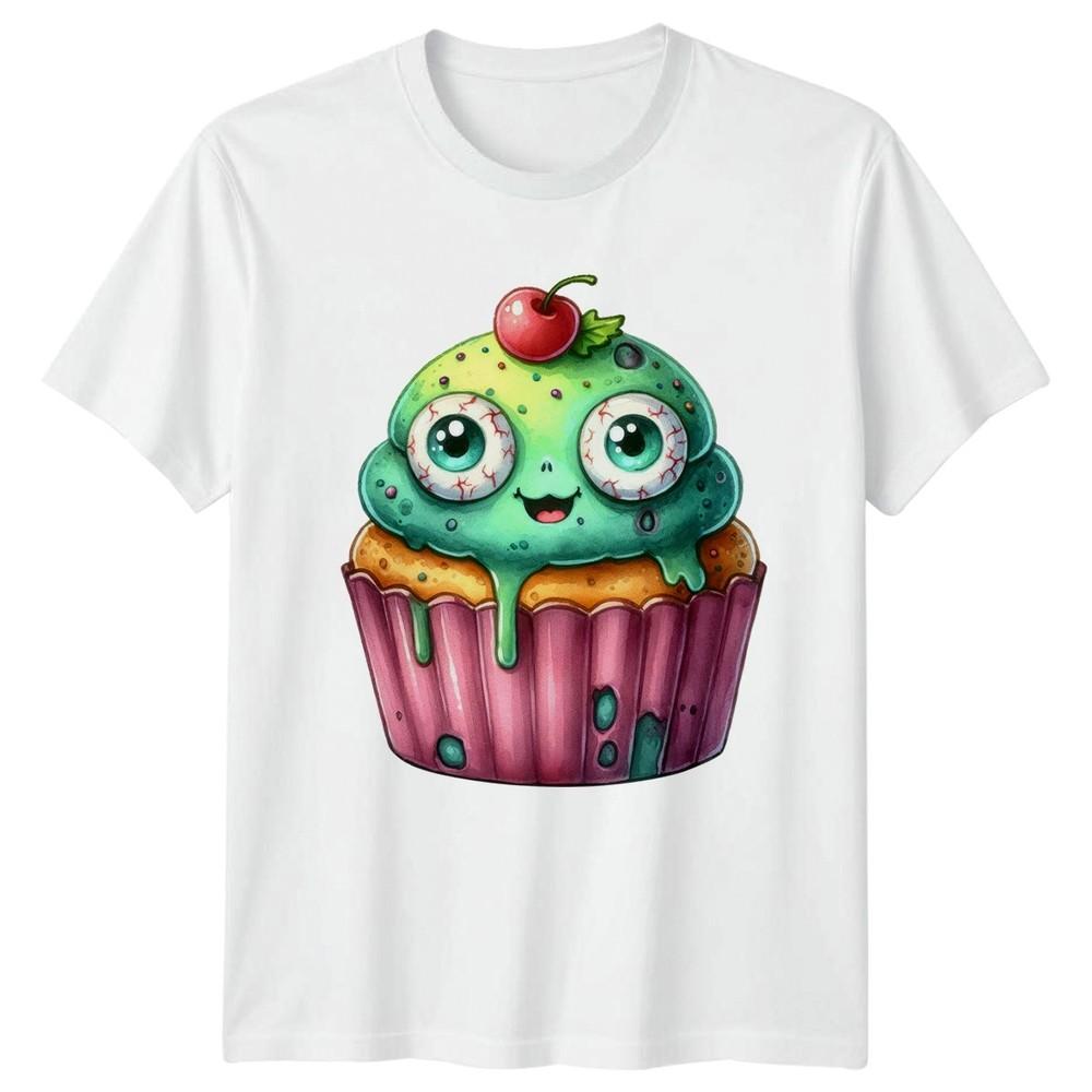 Zombie Cupcake Spooky Halloween Treat TShirt Zombie Halloween Halloween S